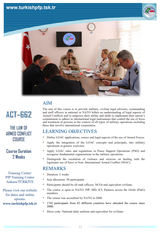 Silahlı Çatışma Hukuku Kursu Kapak Resmi