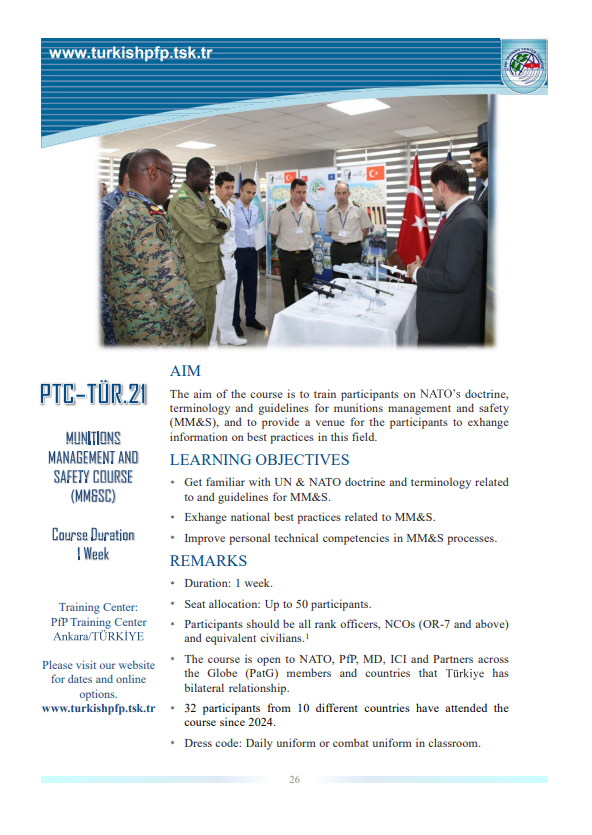 Mühimmatın Yönetimi ve Emniyeti Kursu Kapak Resmi